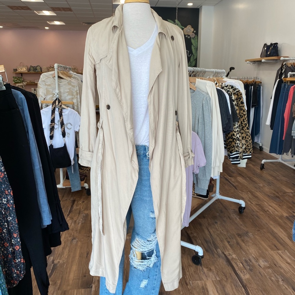 Urban Hooded Short Trench Coat